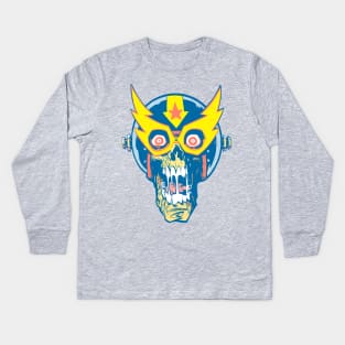 ELECTRIC PSYCHO SKULL Kids Long Sleeve T-Shirt